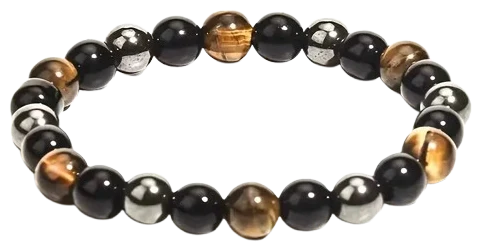 Perlenarmband „Amber Night“