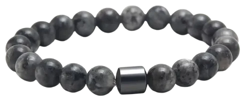 Perlenarmband „Graphite“