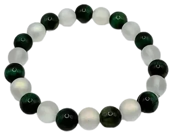 Perlenarmband „Green Moon“