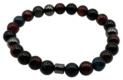 Perlenarmband „Tiger Blue“