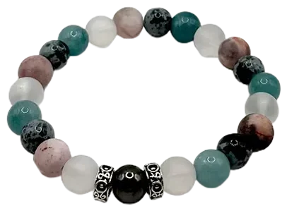Perlenarmband „Summer Breeze Rosé“