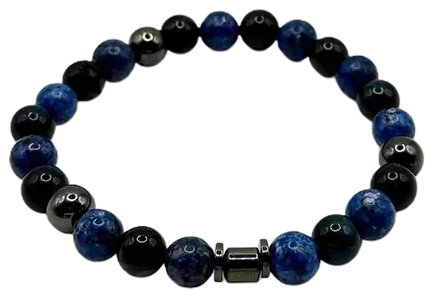 Perlenarmband „Blue Line“