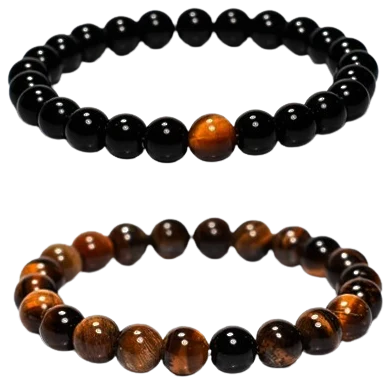 Partner-Set „Tiger & Night“ (2 Armbänder)