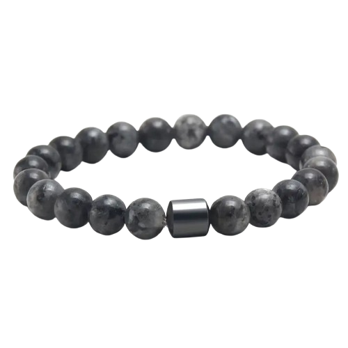 Perlenarmband „Graphite“