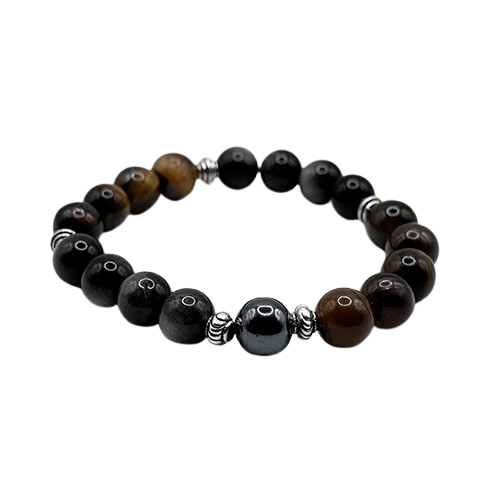 Perlenarmband „Obsidian Tiger“
