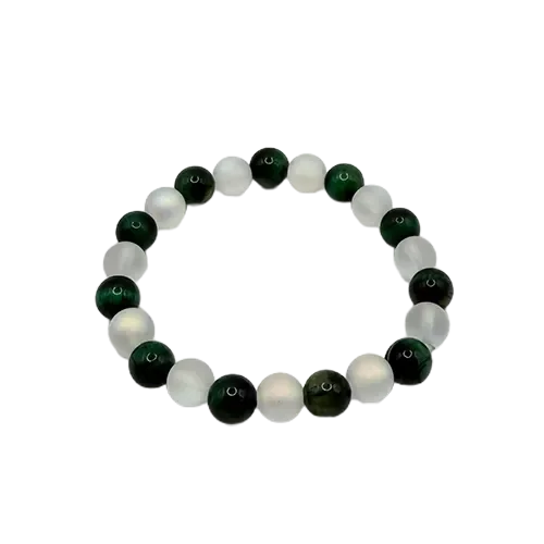 Perlenarmband „Green Moon“
