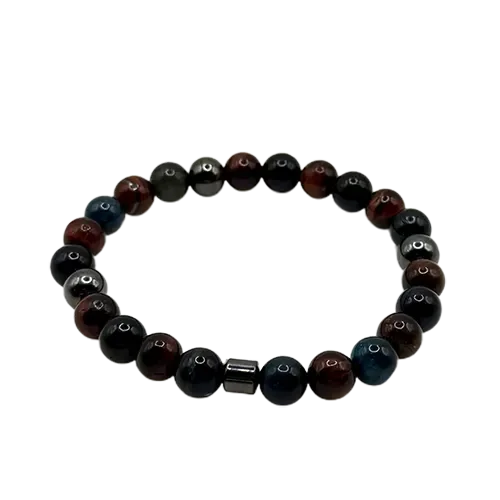 Perlenarmband „Tiger Blue“