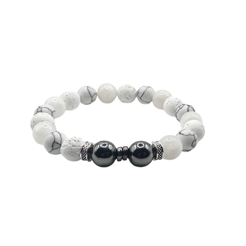 Perlenarmband "WhiteMoon"