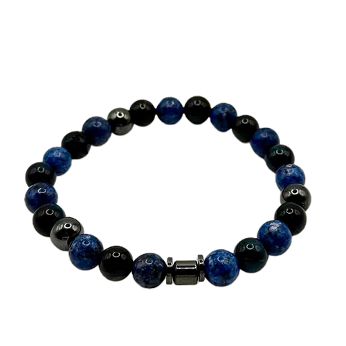 Perlenarmband "BlueLine"